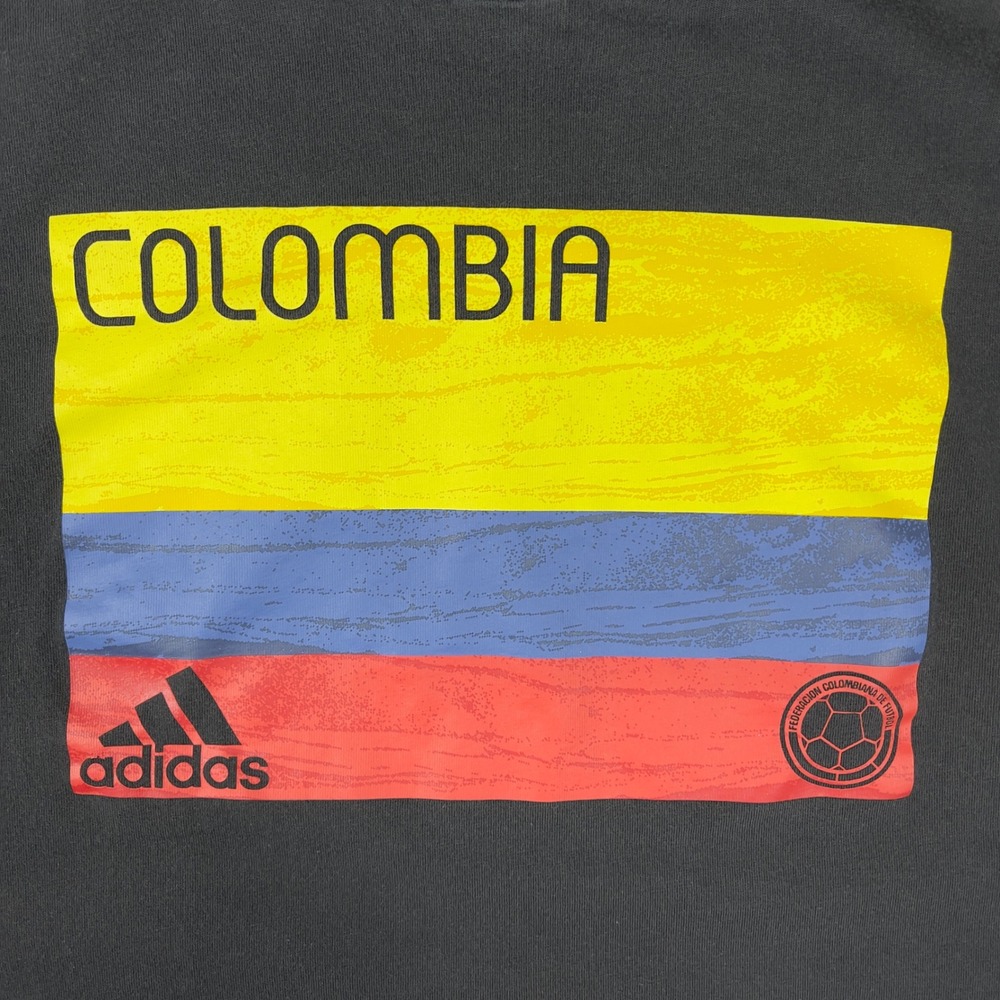 Adidas Colombia Soccer T-Shirt Mens XL Black Graphic Tee Short Sleeve - Picture 11 of 11